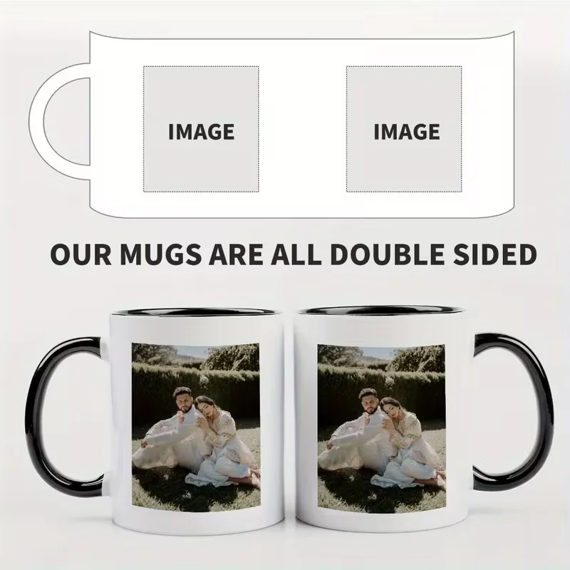 Customize a Personalized Coffee Mug with Photos and Text - A Unique Gift for Anniversaries, Valentine's Day, and Mother's Day