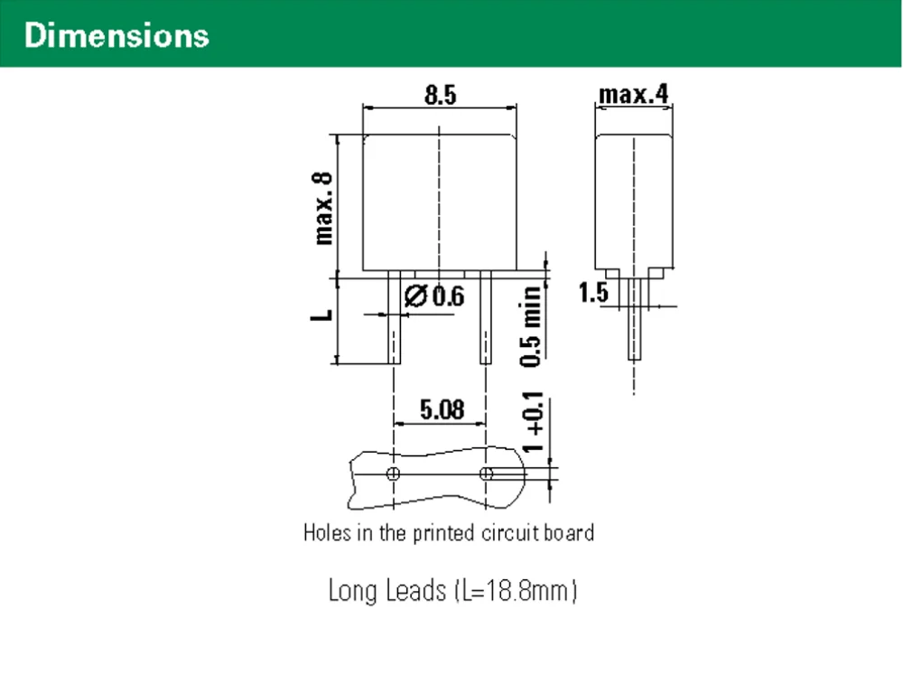 TE5 396 سلسلة Time-Lag Fuse 396P 315mA 250V T315mA Square Fuse 3960315P000 Littelfuse