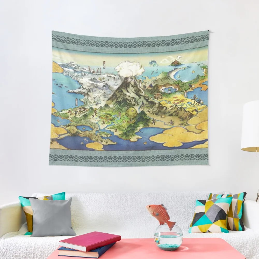

Hisui Map Tapestry Wall Decorations Decoration Home Aesthetic Room Decor Tapestry