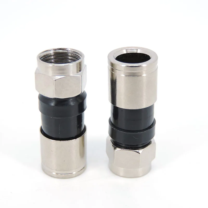 5/10 Pcs RG6 F 유형 압축 2.7cm 스냅 씰 플러그 커넥터 스카이 위성 버진 케이블 L1