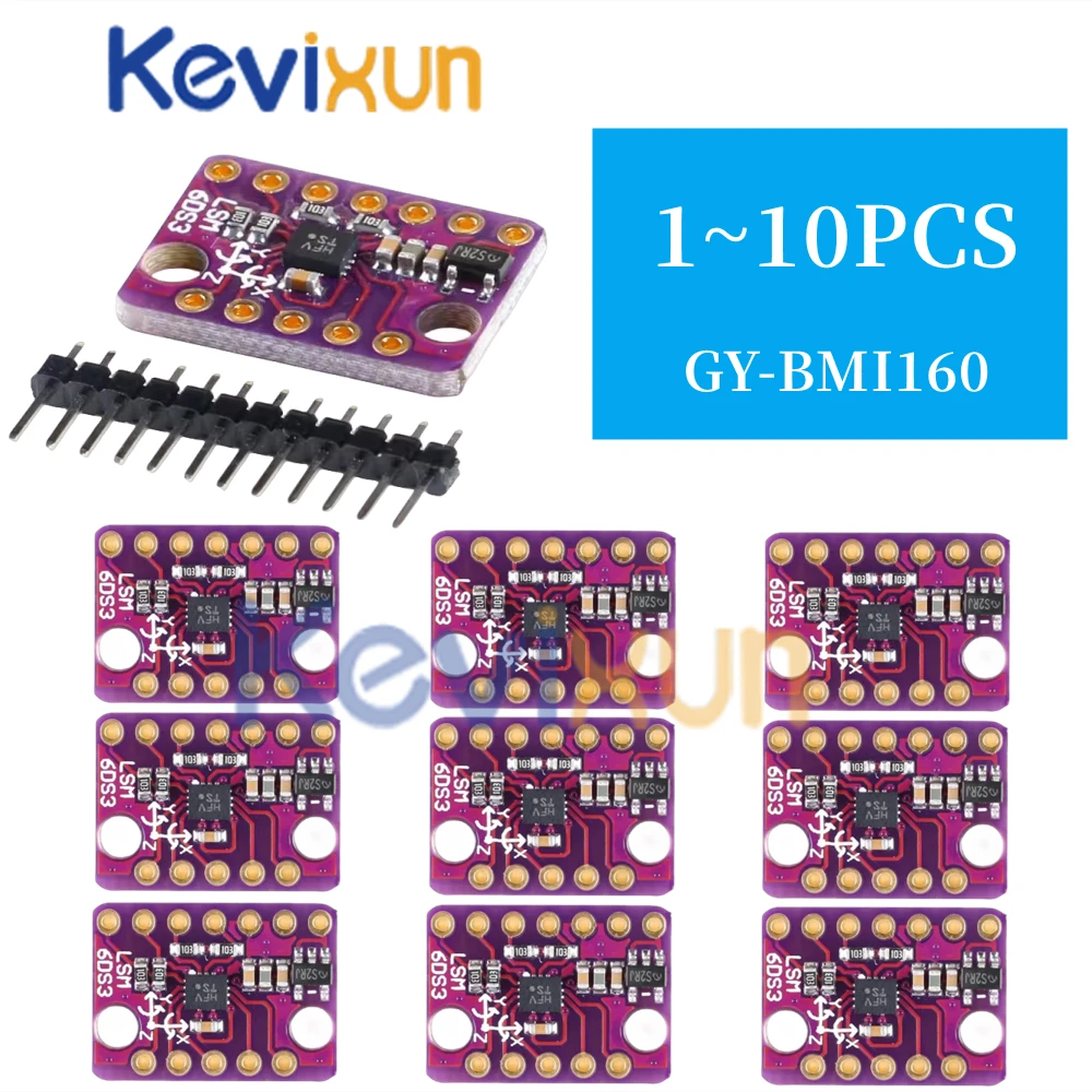 1-10pcs/ BMI160 Latest Stance Accelerometer Gyroscope module 6 Dof inertial Measurement Sensors