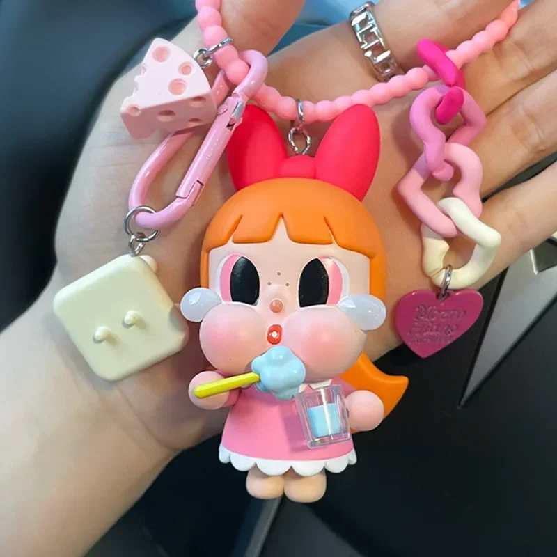 Kawaii Crybaby Girl Cartoon Keychain Pendant Bag Pendant Doll Backpack Decoration Creative Diy Car Hanging Decoration Girl Surpr