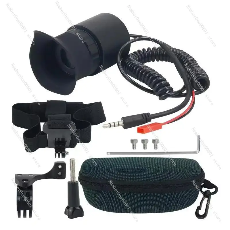 Endoscope industrial overhaul headset large screen display OLED screen 12x eyepiece brightness diopter adjustment