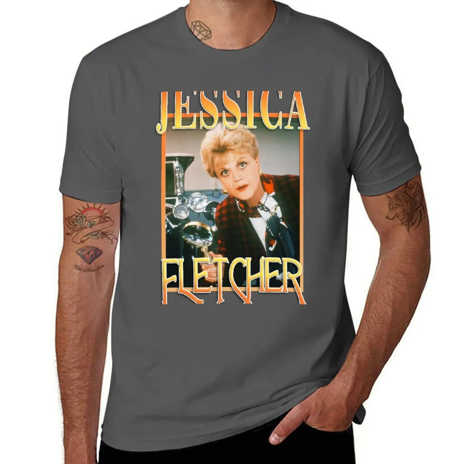 

Jessica Fletcher Tribute T-Shirt All Match Basic Short Sleeve Top