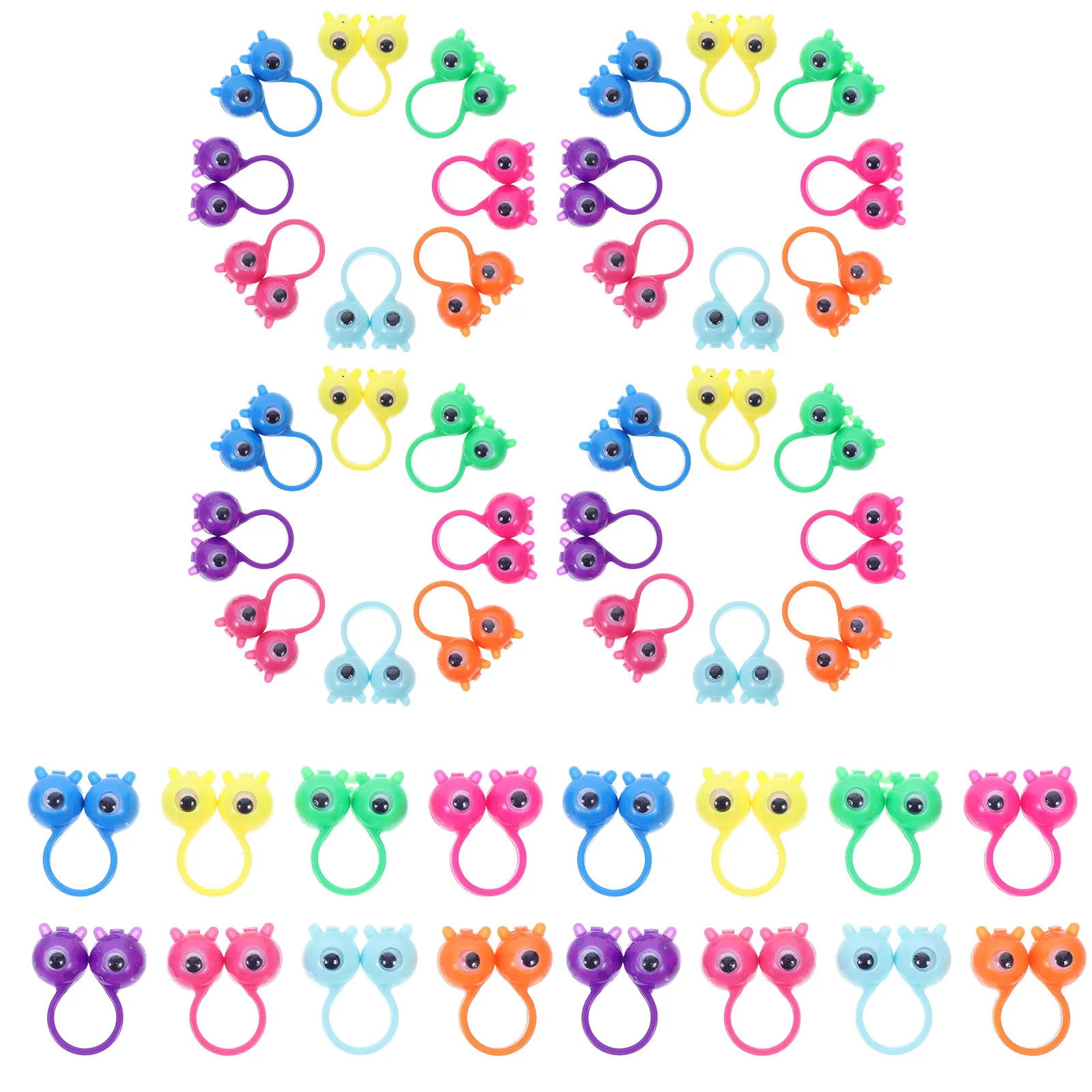 ห่วงตา 50 ชิ้น ห่วงนิ้วมือหุ่นยนต์ตาขยิบ ตาขยิบได้ ของเล่นงานปาร์ตี้ ของขวัญวันเกิดเด็ก รางวัลในห้องเรียน