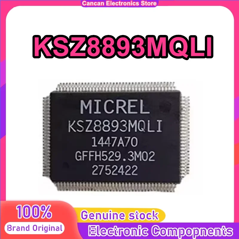 

KSZ8893MQLI [IC MANAGED SWITCH 10/100 128PQFP] Ethernet controller chip in stock