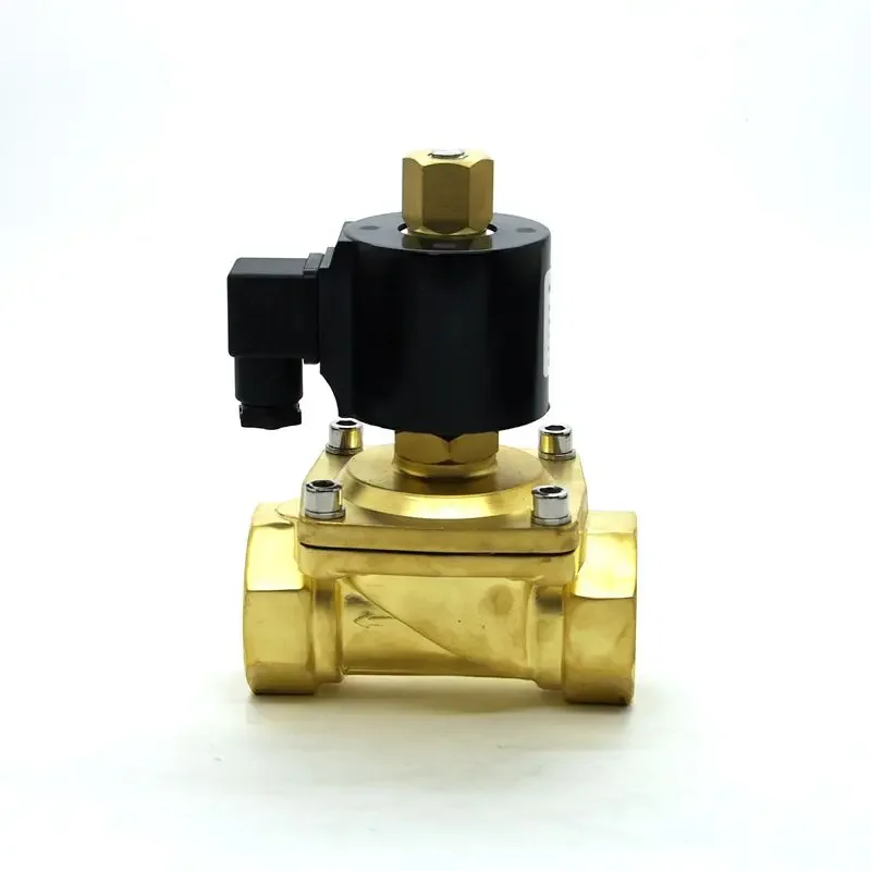 Válvula solenóide de água aberta normalmente fechada de 1 polegada 12v