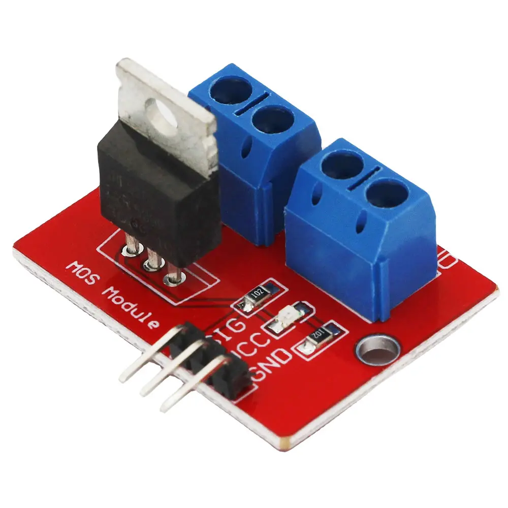 IRF520 MOSFET Driver Module 0-24V Top Mosfet Button MOS Driver Module for Arduino MCU ARM Raspberry Pi