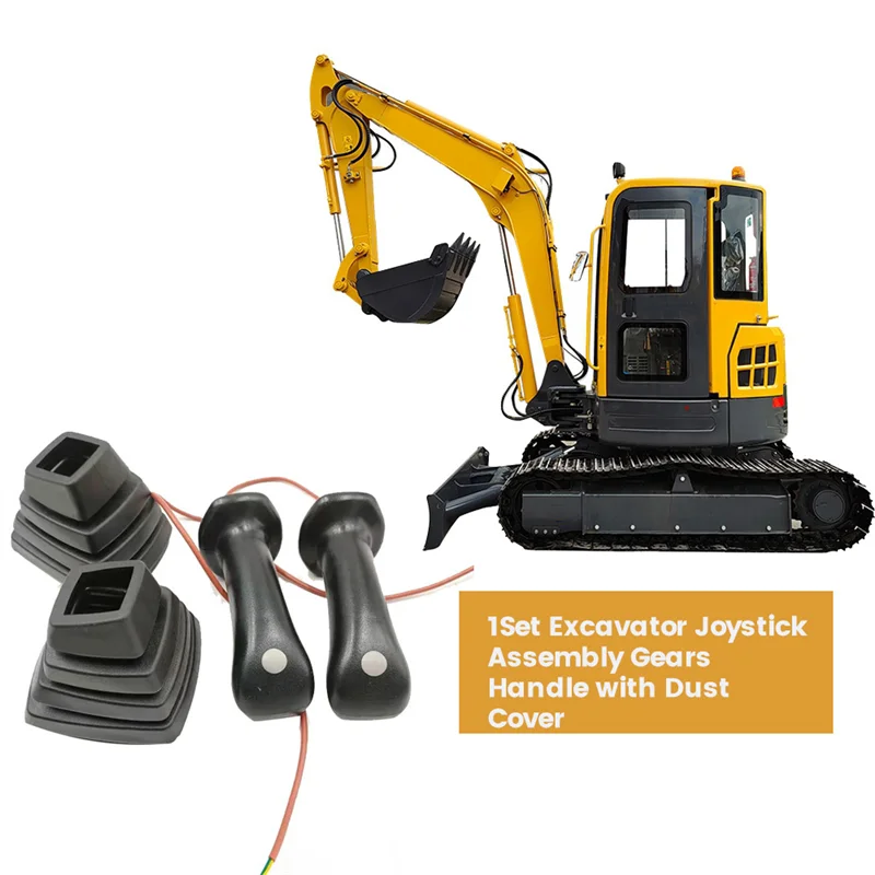 

NEW-1Set Excavator Joystick Assembly Gears Handle With Dust Cover For Rexroth Yuchai LOVOL Longgong-Revo 55/60/65/75-8/80 Durabl
