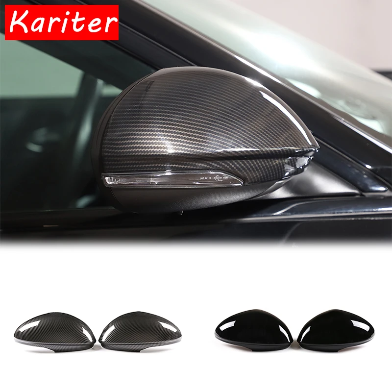 For Alfa Romeo Giulia 2017-2022 ABS Car Window Side Rearview Mirror Decorate Cover Trim Sticker Auto Accessories