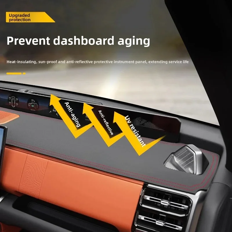For Jetour G700 2025 2026 Car Dashboard Sunshade Mat Center Console Sun Protection Mat Light-Proof Pad Car Interior Accessories