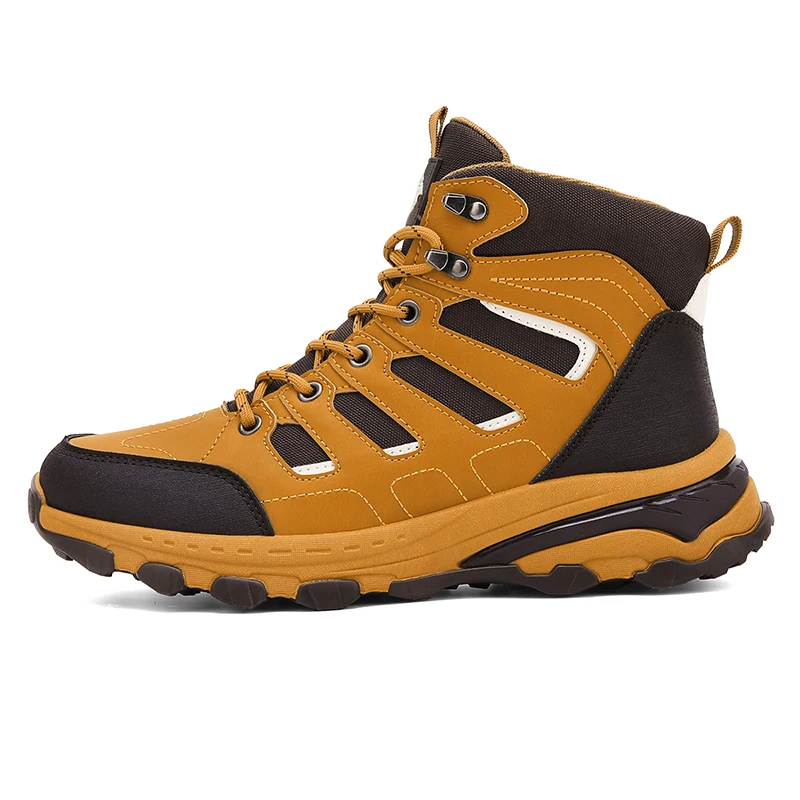 New Arrival Mens Hiking Shoes Breathable Lace Up Trekking Male Cushioning Outdoor Climbing Tourism Sneakers for Men