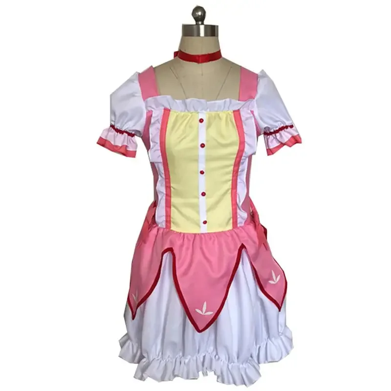 

Puella Magi Madoka Magica Magical Girl Kaname Madoka, карнавальный костюм, короткое бальное платье с бантами, карнавальный костюм