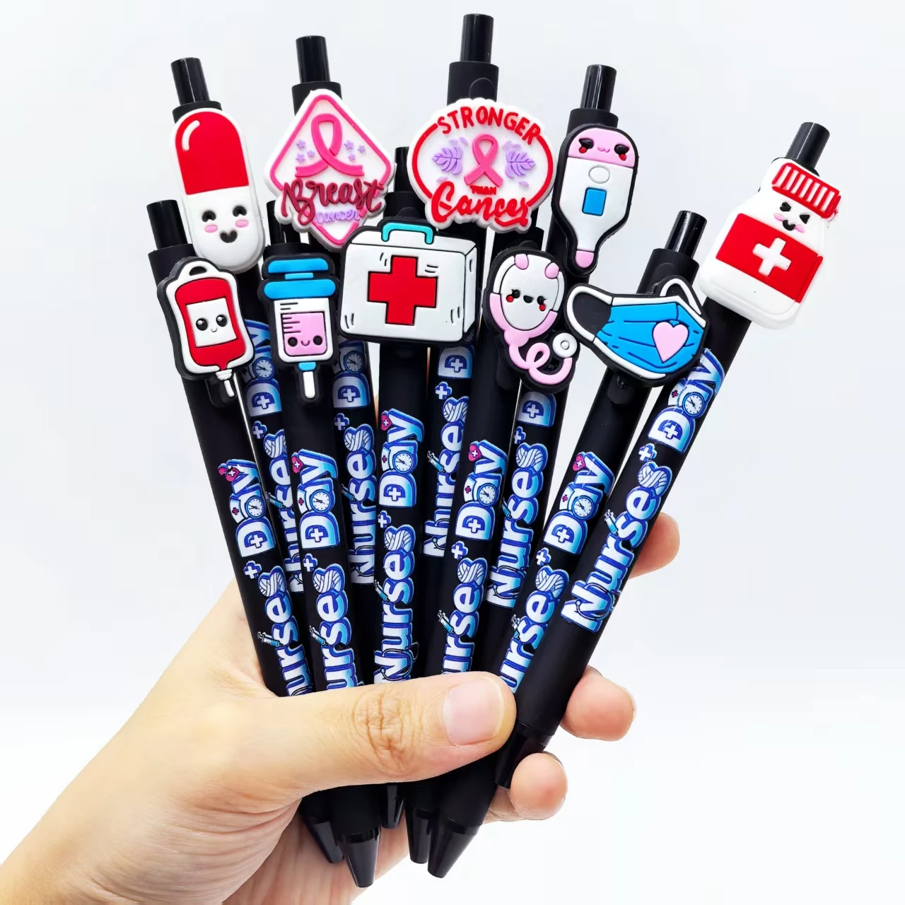 5 قطع/12 قطعة أقلام حبر جاف طبية سوداء، أقلام تسجيل طبية خاصة للأطباء، هدايا عيد الممرضات