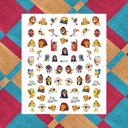 The Lion King Pinocchio 3D Nail Stickers Nail Art Supplies Nail Art Accessories Disney Anime Nail Slider Nail Art Decals
