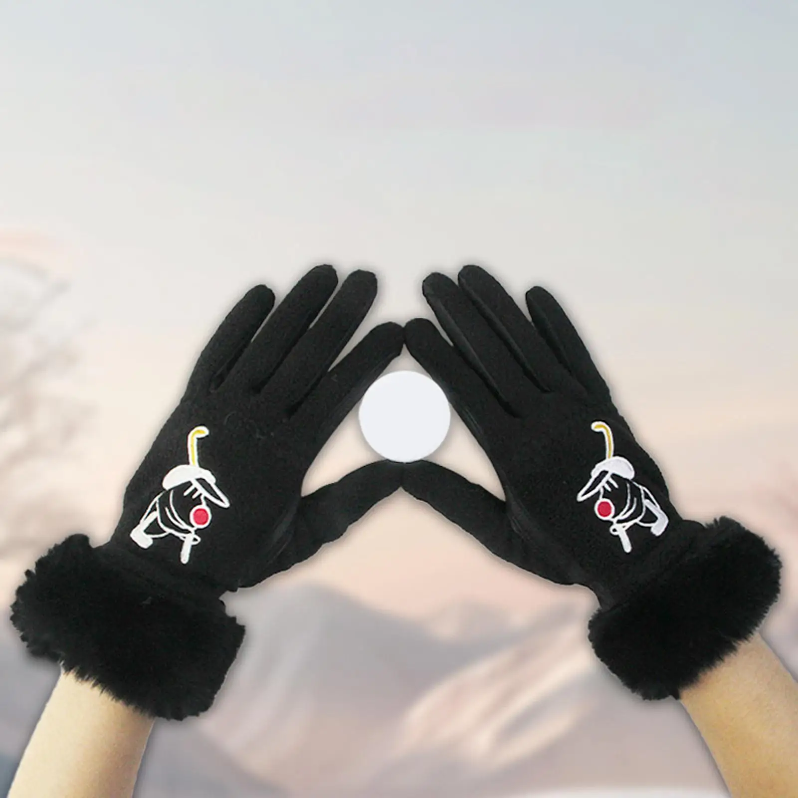 Gants de golf coordonnants pour sports d'hiver, mitaines d'entraînement chaudes, vélo, randonnée, golf Putting 506, extérieur, 1 paire