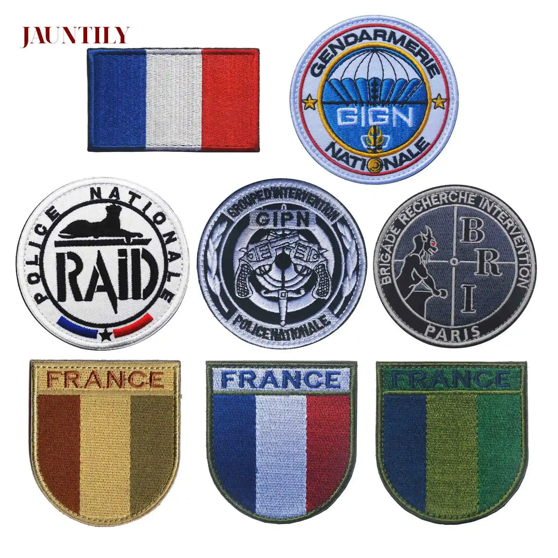 IR/PVC/embroidery Tactics Package France Military Chapter Identification Badge Patches DIY Patch Golden Knights Embroidery Patch