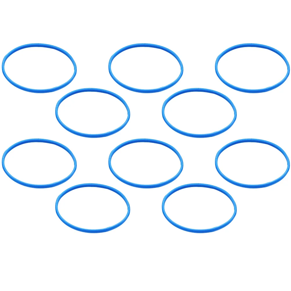 

10 Pcs Mic Microphone Mesh Rubber Ring Protective Rings Wired 4x4cm Ktv Supplies Grille Blue Protection