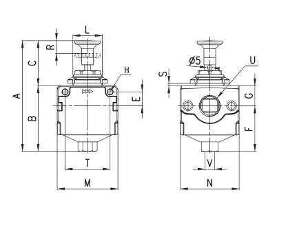2026.4Customized Camozzi MC104-D00+MC104-V10 Combination Valve Camozzi 3-Way Valve Regulator