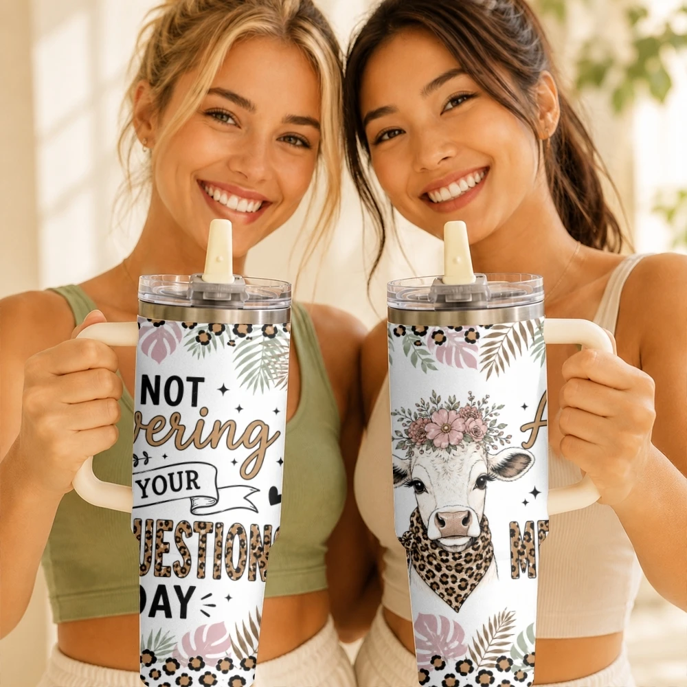 I’M NOT Responsible FOR WHAT MY Face Does WHEN YOU TALK Vacuum Flasks 40oz Thermal Tumbler with Handle Stainless Steel Cup