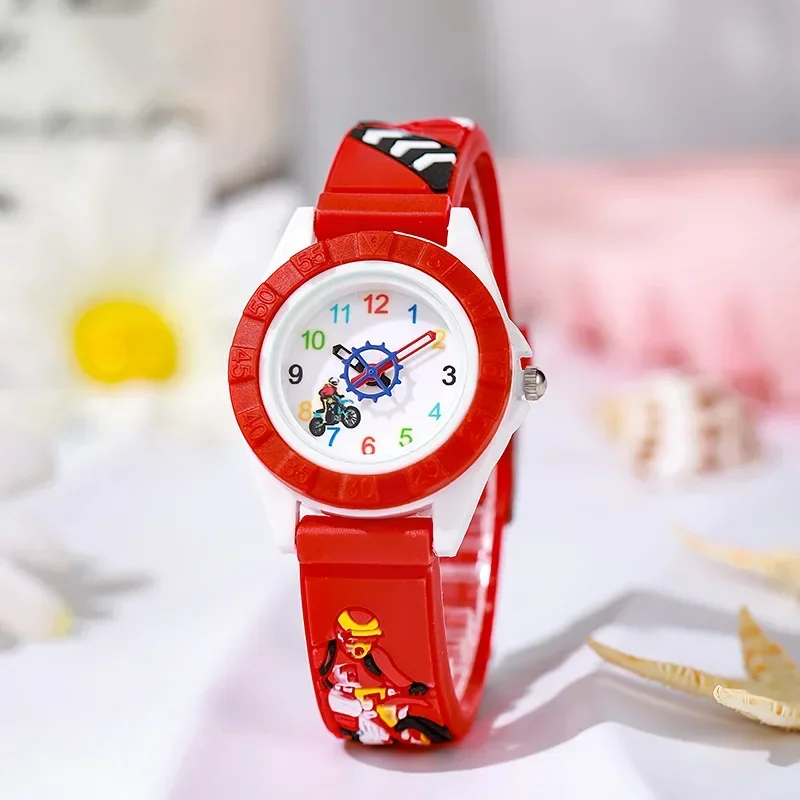 Fashion Fun Cartoon Car Children Watches Cartoon Watches Silicone Quartz Wristwatch Birthday Gift Kid Girl Boy Watch Kids' Watch