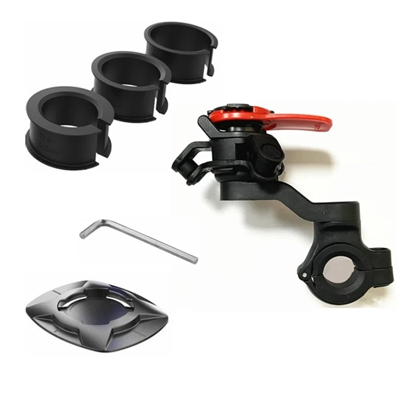 Motorfiets Bikequick release Telefoonhouder Telefoonbeugel Trillingsdemper Fietsstuur Navigatie Ondersteuning voor 4.7-7.2'' Telefoon