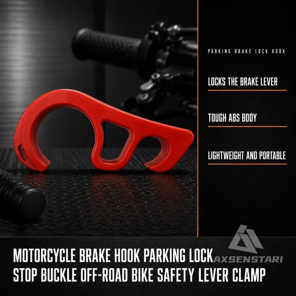 Motorcycle Brake Hook Parking Lock Stop Buckle Off-Road Bike Safety Lever Clamp For Honda KTM YZ YZF CRF KX TE RM RMZ FE
