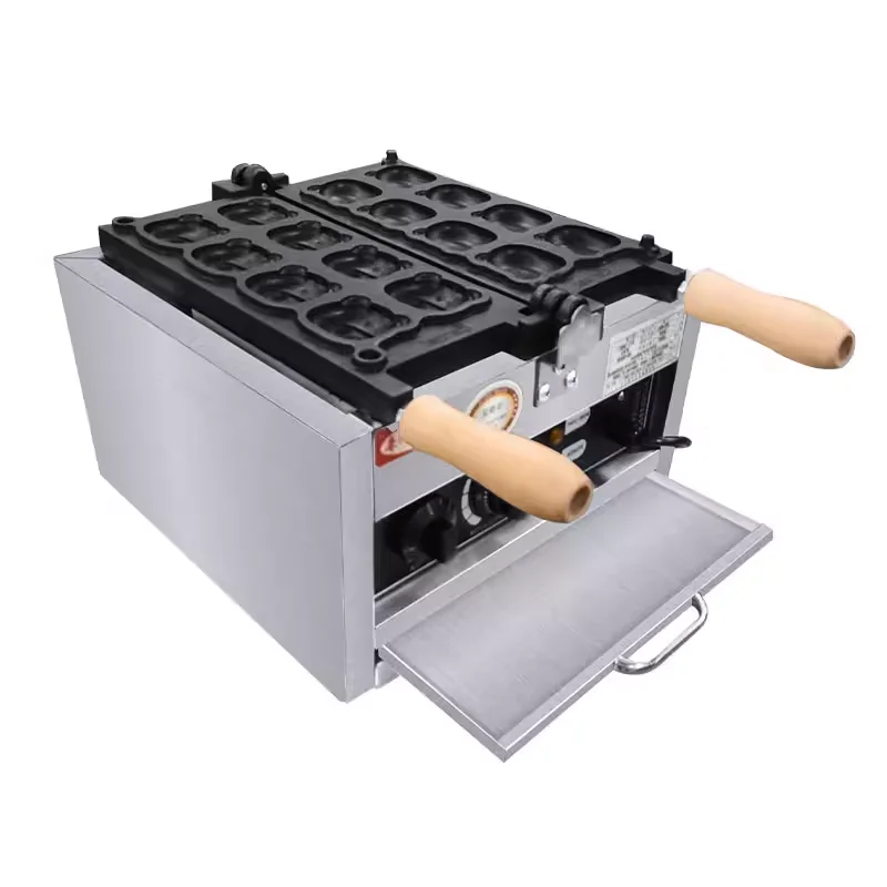 상업용 곰 모양 와플 만드는 기계, 전기 귀여운 곰 팬케이크 베이커 메이커, 들러붙지 않는 코팅