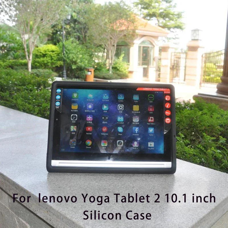 MingShore For Lenovo Yoga Tablet 2 10 Cover 1050F/LV/L Tab 2 10.1 Tablet Silicone Rugged Case