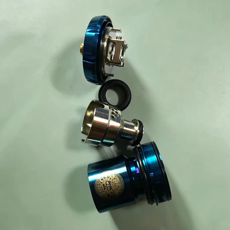 DIY Zeus X RTA 25mm 4.5ml Yeniden İnşa Edilebilir Tank 810 Delrin Damla Ucu Hava Akışı Sızdırmaz Çift Bobinli Dekoratif Yedek Parçalar