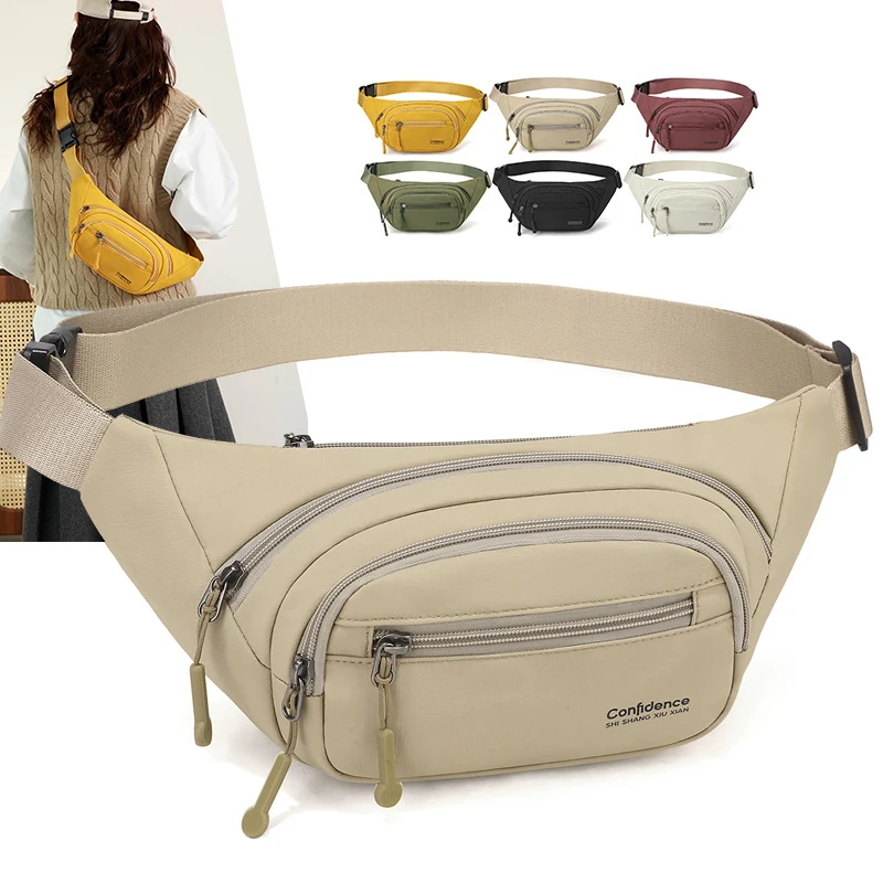 

Износостойкая поясная сумка для телефона, унисекс, защита от брызг, спортивная сумка-бананка, тонкая сумка через плечо для бега, тренажерного зала, велоспорта