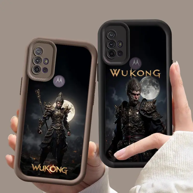 G20 WUKONG Silicone Phone Case For Motorola Moto G84 64 54 53 G34 30 24 22 14 10 04 S Shockproof Protection Back Cover