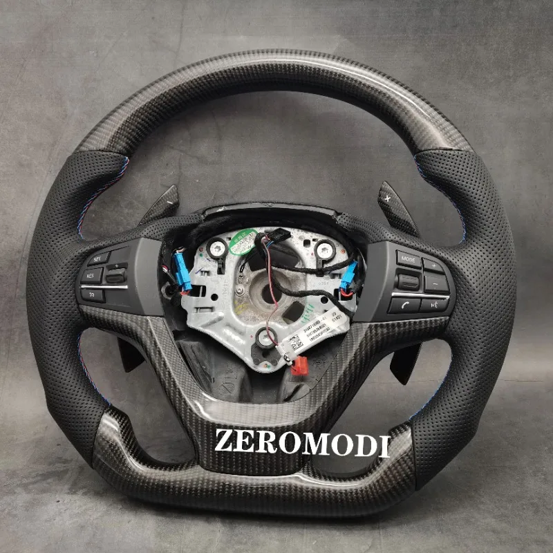 

Carbon Fiber Steering Wheel for 11-18 BMW F25 F26 X3 X4 M Sport w/ Paddle Shifters Available for selection