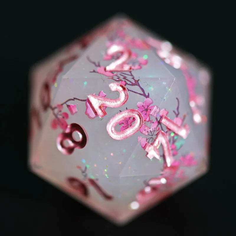 Mini Planet D20 Dice D&D Layered Sticker Dice Polyhedral Resin 20 Sided Dice Wholesale and Custom For RPG DND Pathfinder