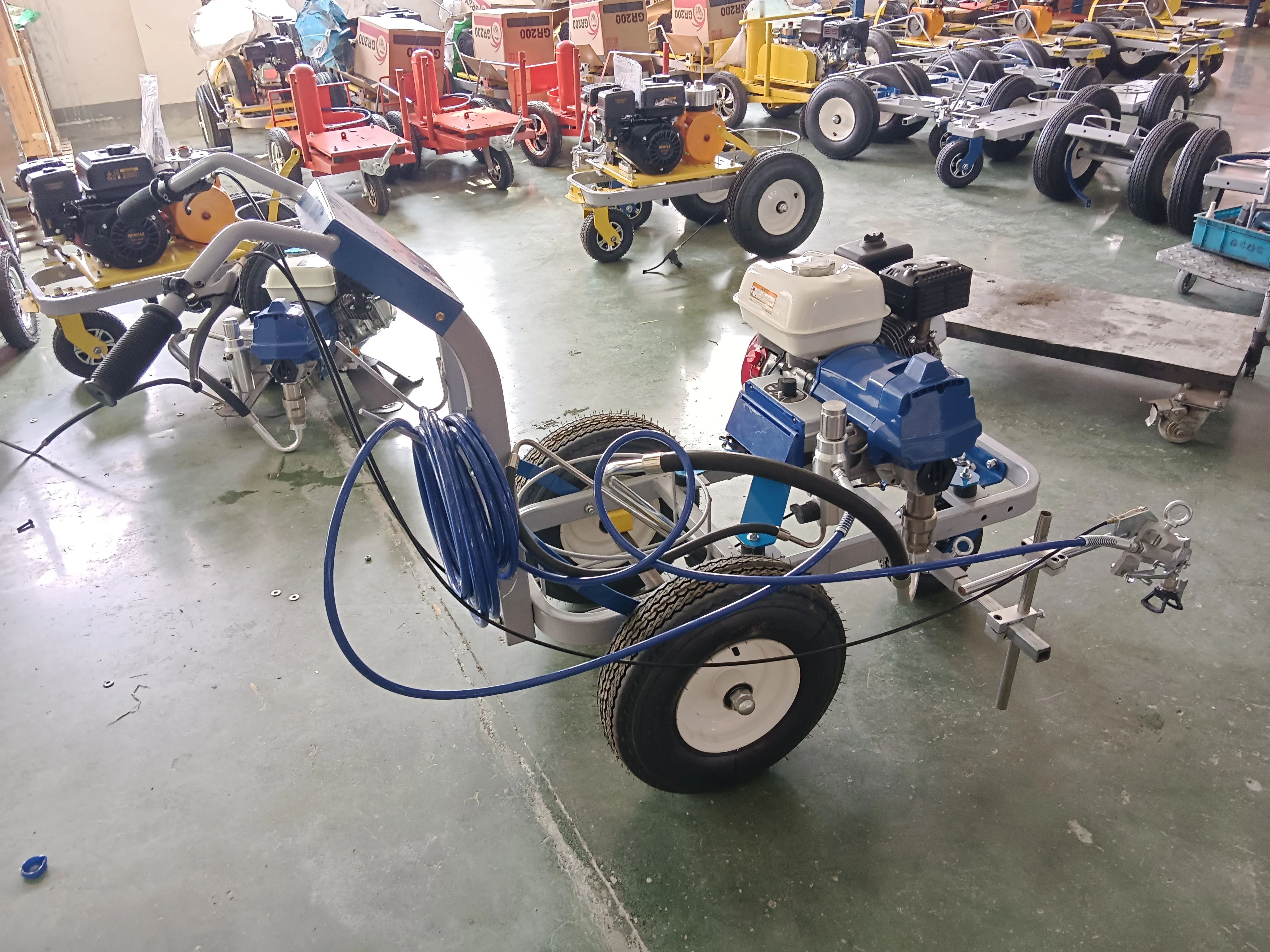 Picture 4: Soccer Field Road Line Equipment Versatile and Easy to Maintain New Road Marking Machine with Reliable Pump and Engine