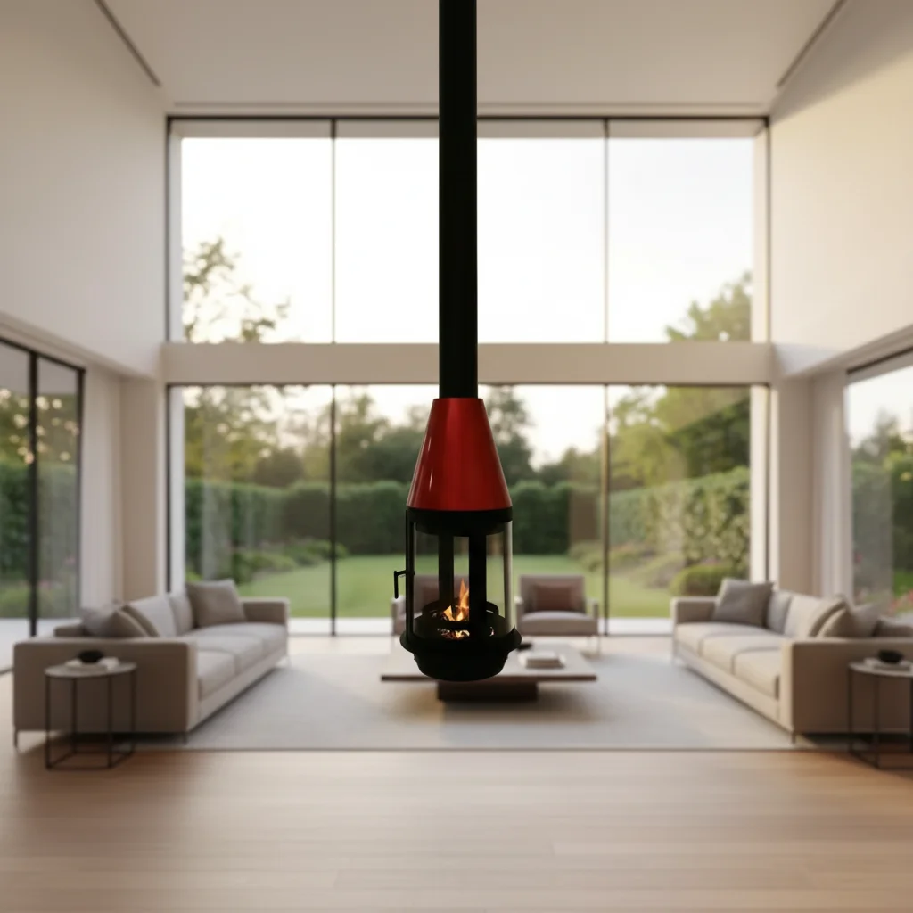 CH Special Shape Mental Suspended Bio Alcohol Fire Cabinet Floating Shelf Wall Mounted Electric Hanging Fireplace