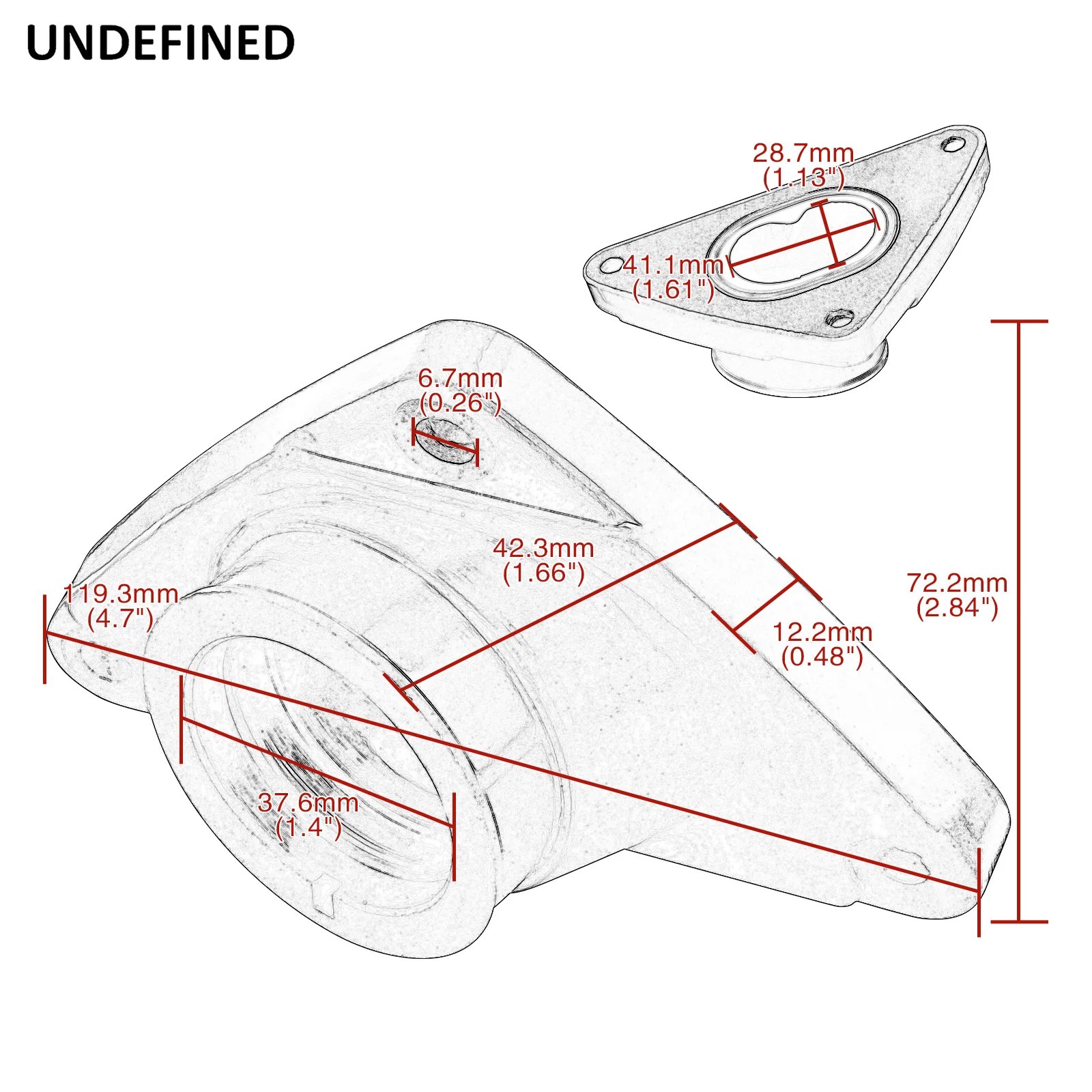 Carburetor Interface Manifold Intake Glue For Honda XR250 XR250L XR250R Replace OEM Part NO. 16211-KT1-013 view 6