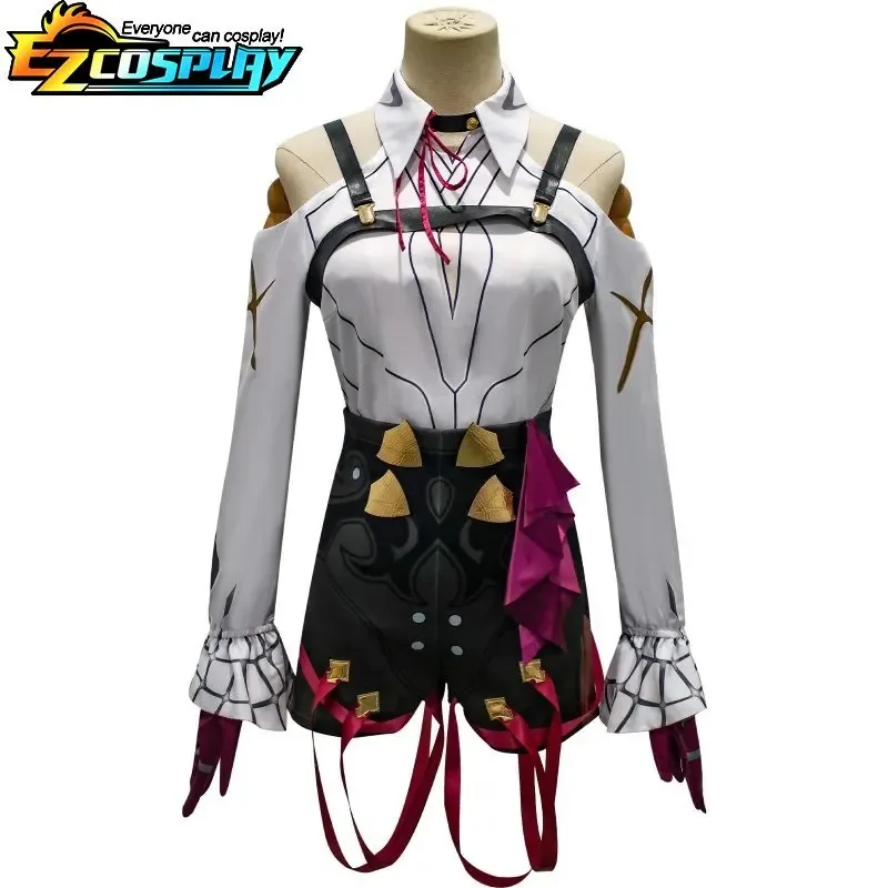 

New 2025 Game Honkai Star Rail Kafka Wig Hair Harness Plus Size Cosplay Costume Uniform Male Female Halloween Part ★ ★ ★ jj.