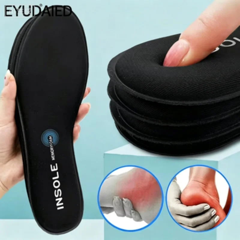 Memory Foam Orthopedic Insoles for Shoes Men Women Sports Antibacterial Deodorization Insole Sweat Absorption Running Cushion