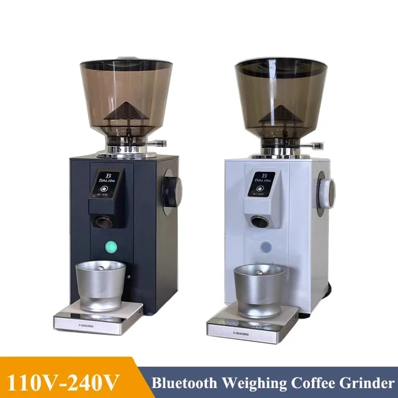 Bluetooth With Scale Italian Dosing Grinder For Both Home And Business Coffee Grinder 1-18 Gears Single And Double Cup Grinding