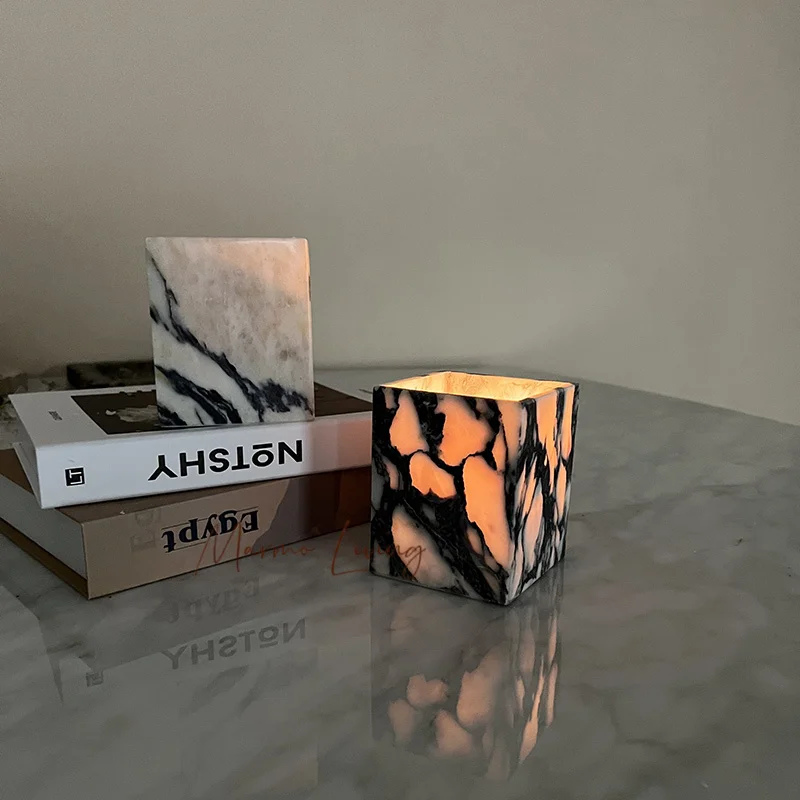 

Italian romantic natural jade scented candlestick villa model room porch living room courtyard study atmosphere decoration