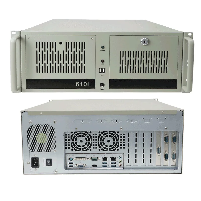 ZPC-610-H110 4U Industrial Control Host Computer Multi-Port Core Rack Type Chassis With Fan For Server Application