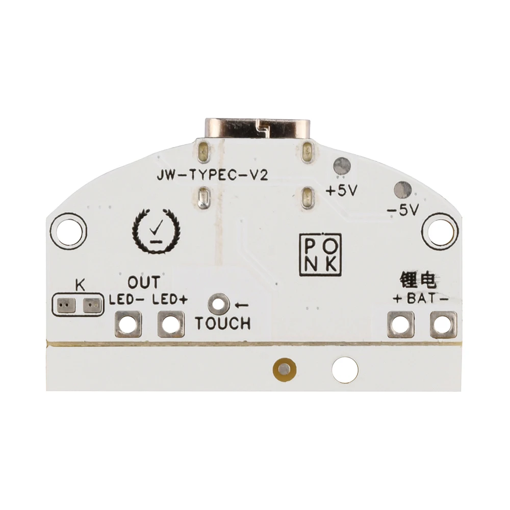 Circuit imprimé USB de lampe de table Type-C, développement à trois vitesses, gradation continue, LED tactile, petit module de commande de lampe de nuit, 1PC