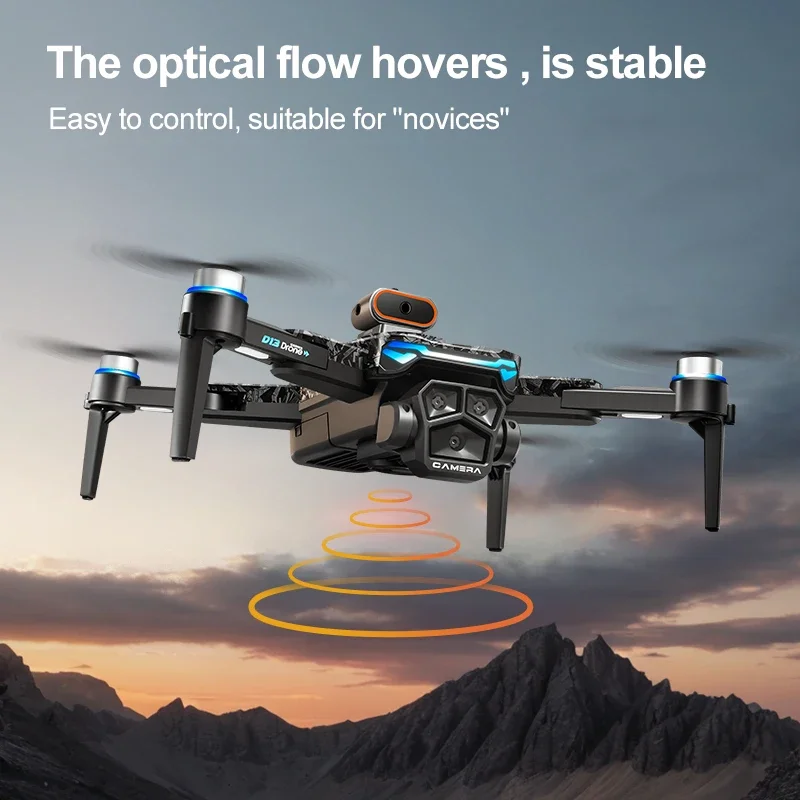 Lenovo D13 GPS Drone 8K Triple-Camera HD Optical Flow Intelligent Obstacle Avoidance Brushless Motor Screen Remote Control Drone