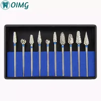 10pcs Dental Grinding Heads Tungsten Steel Teeth Polishing Burs Dental Lab Grinding Drill Grinder Dentistry Equipment Burs