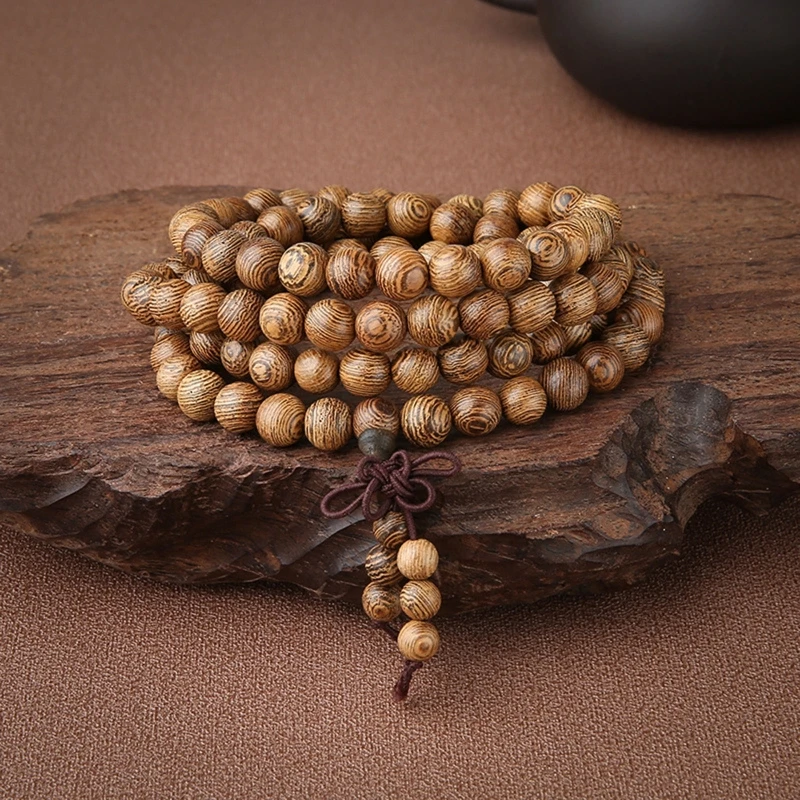 108 Buddhist Prayer Beads Buddhist Beads Bracelet For Men Wooden Bead Bracelet