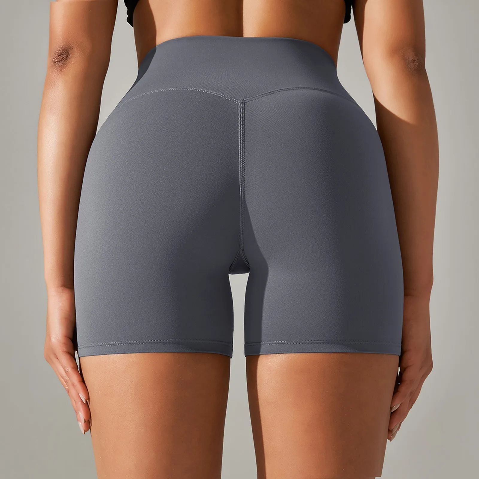 กางเกงโยคะสามจุดสำหรับผู้หญิงกางเกงเข้ารูปเซ็กซี่ยืดหยุ่นใส่สบายกางเกงฟิตเนสเอวสูงกางเกงวิ่งยกสะโพก