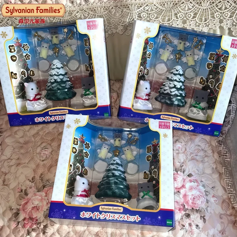 

В наличии Sylvanian Families Forest Family Аутентичная мебель для кукольного домика Игрушка Декор для рождественской елки Персидская фигурка кота для девочек