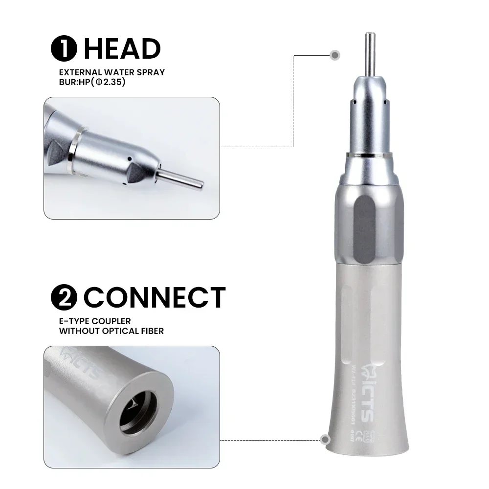 

FX Low Speed Handpiece, 2/4-Hole Motor External Spray, Narrow, Lightweight, Integrated Desig Ergonomic Contra Angle Dentist Tips