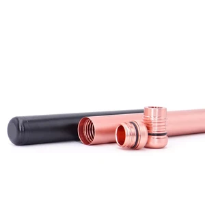 110 مم الألومنيوم محكم تخزين أنبوب الحاوية خفيفة الوزن حامل السجائر للماء اكسسوارات التدخين أعلى 8 مبيعات Boing لدخان الماريجوانا - رقم 1